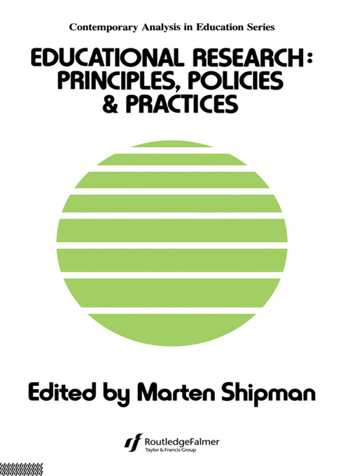 Title details for Educational Research by Marten Shipman - Available